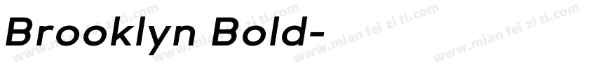 Brooklyn Bold字体转换